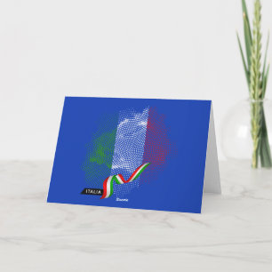 Italian flag thank you card