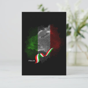Italian flag thank you card