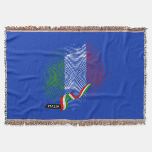Italian flag throw blanket