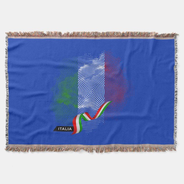 Italian flag throw blanket (Front)