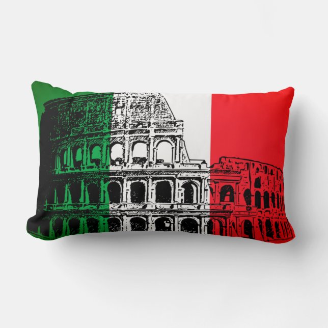 Italian Flag Throw PIllow (Front)