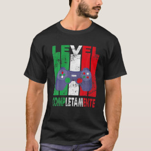 Italian Flag Time Level Up Video Game Boy Gamer Bo T-Shirt