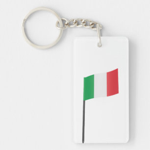 Italian flag toothpick keychain