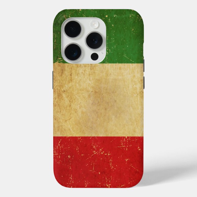 Italian Flag Vintage Grunge Case-Mate iPhone Case (Back)