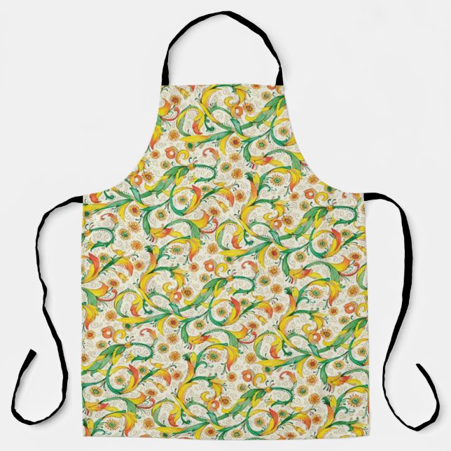 Italian Florentine Flourishes Apron (Front)