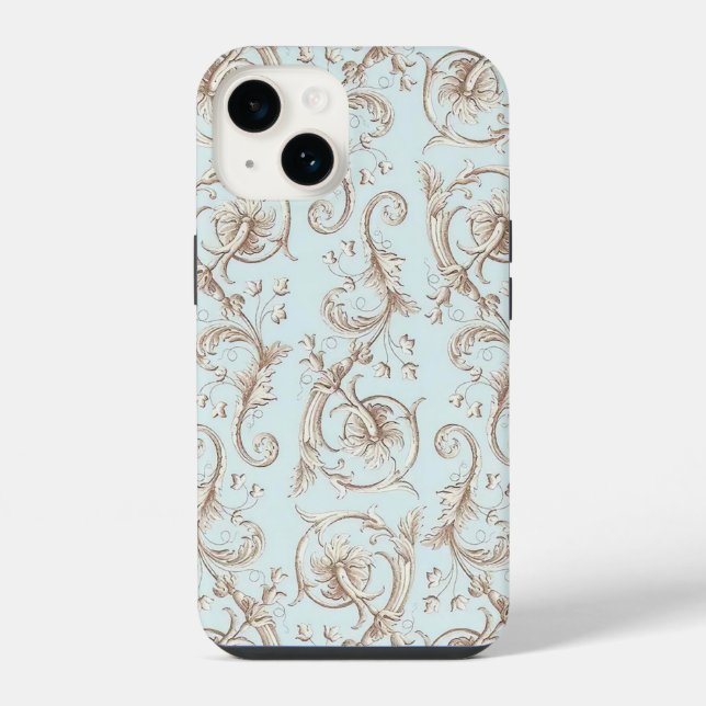 Italian Florentine Flourishes Pattern iPhone Case (Back)