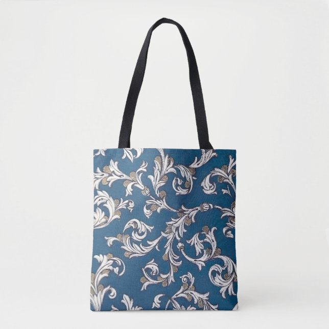 Italian Florentine Flourishes Pattern Tote Bag (Front)