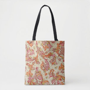 Italian Florentine Flourishes Pattern Tote Bag