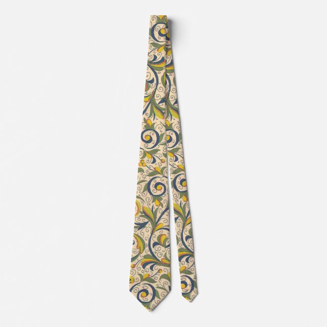 Italian Florentine Flourishes Tie (Front)