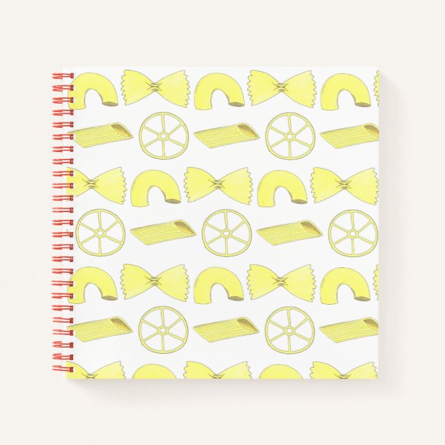 Italian Food Pasta Spaghetti Meatballs Marinara Notebook (Front)