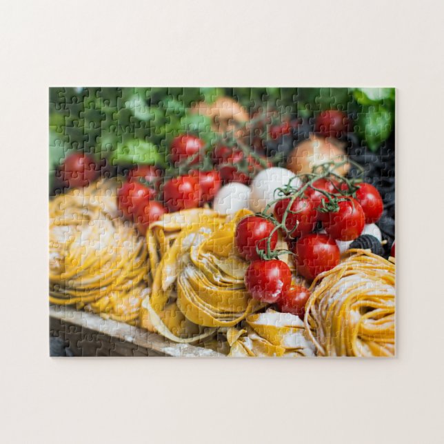 Italian Food Pasta Tomato Basil Jigsaw Puzzle (Horizontal)