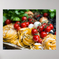 Italian Food Pasta Tomato Basil
