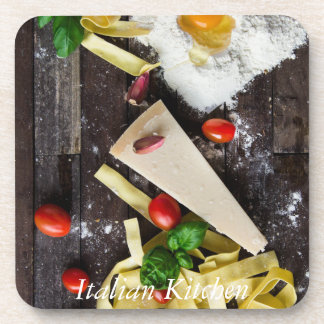 Italian Food Personalize Text Coaster