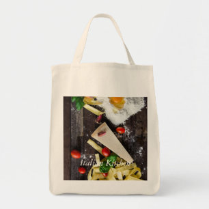 Italian Food Personalize Text Tote Bag