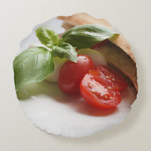Italian food round pillow