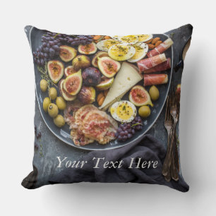 Italian Food Selection Throw Pillow