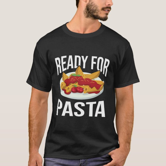 Italian Food Spaghetti Noodles Design For A Pasta  T-Shirt (Front)