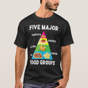 Italian Food Spaghetti Pizza Ravioli Major Food G T-Shirt
