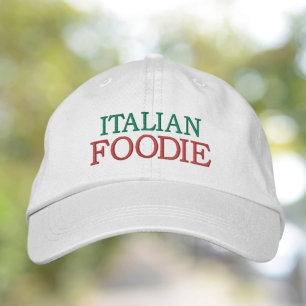Italian Foodie Funny Embroidered Hat