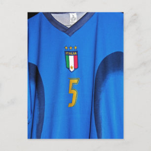 Italian Football Shirt Postcard