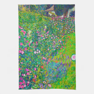 Italian Garden, Gustav Klimt Kitchen Towel