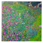 Italian Garden, Gustav Klimt Tile<br><div class="desc">Gustav Klimt (July 14, 1862 – February 6, 1918) was an Austrian symbolist painter and one of the most prominent members of the Vienna Secession movement. Klimt is noted for his paintings, murals, sketches, and other objets d'art. In addition to his figurative works, which include allegories and portraits, he painted...</div>