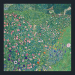 Italian Garden Landscape — Gustav Klimt (1913) Poster<br><div class="desc">Gustav Klimt’s “Italian Garden Landscape” (1913), oil on canvas, 110 × 110 cm; Kunsthaus Zug, Stiftung Sammlung Kamm. A calm, square Art Nouveau garden—lush green foliage and formal geometry—reads modern and elegant on large prints. Public-domain museum source, cleaned for crisp, high-resolution printing. Tip: after adding to cart, transfer this artwork...</div>