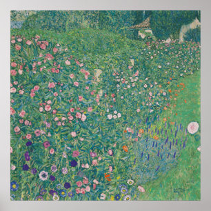 Italian Garden Landscape — Gustav Klimt (1913) Poster