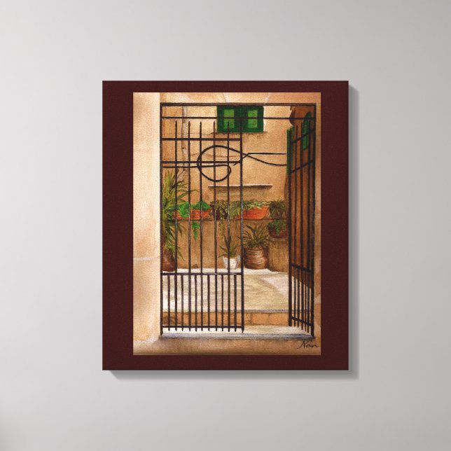 Italian Gate Canvas Print (Front)