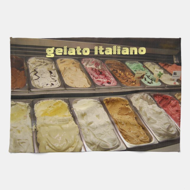 Italian Gelato Kitchen Towel (Horizontal)
