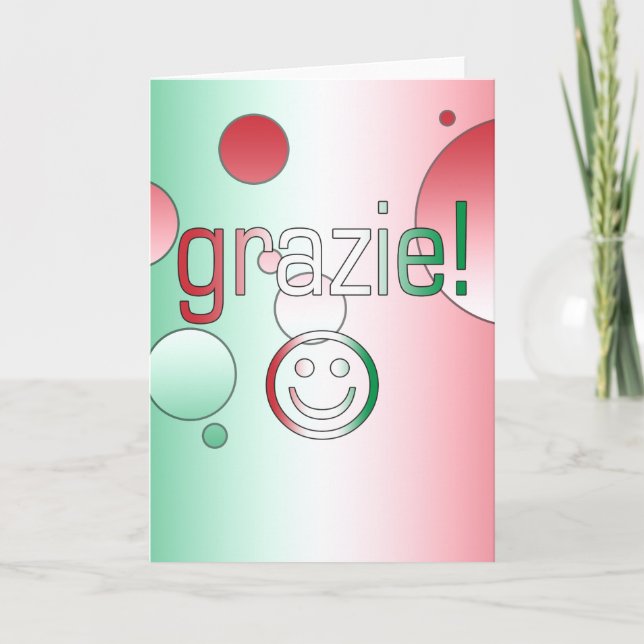 Italian Gifts : Thank You / Grazie Face (Front)