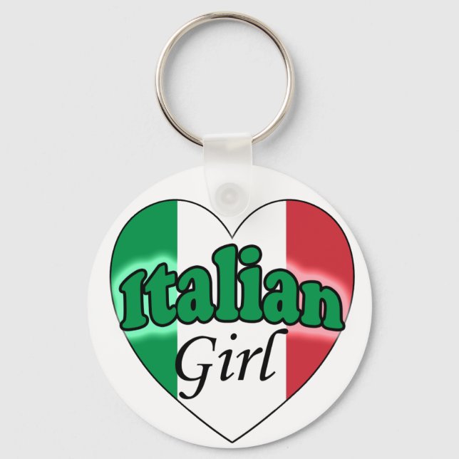 Italian Girl Keychain (Front)