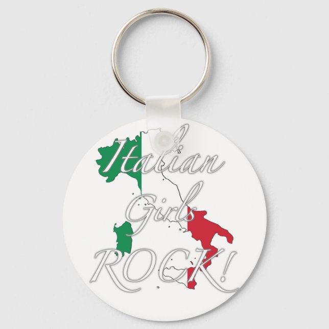 Italian Girls Rock! Keychain (Front)