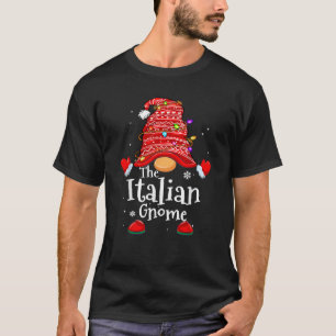 Italian Gnome Xmas Family Matching Funny Christmas T-Shirt