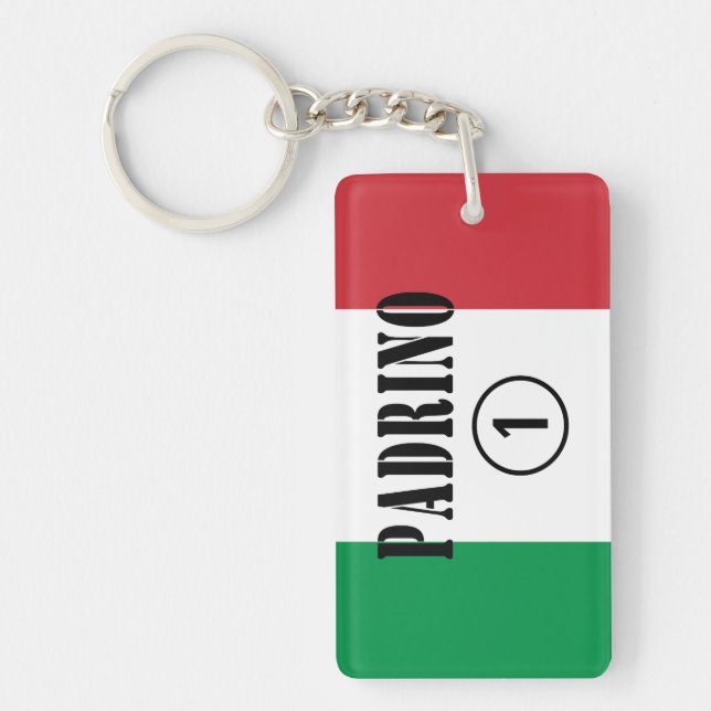Italian Godfathers : Padrino Numero Uno Keychain (Front)