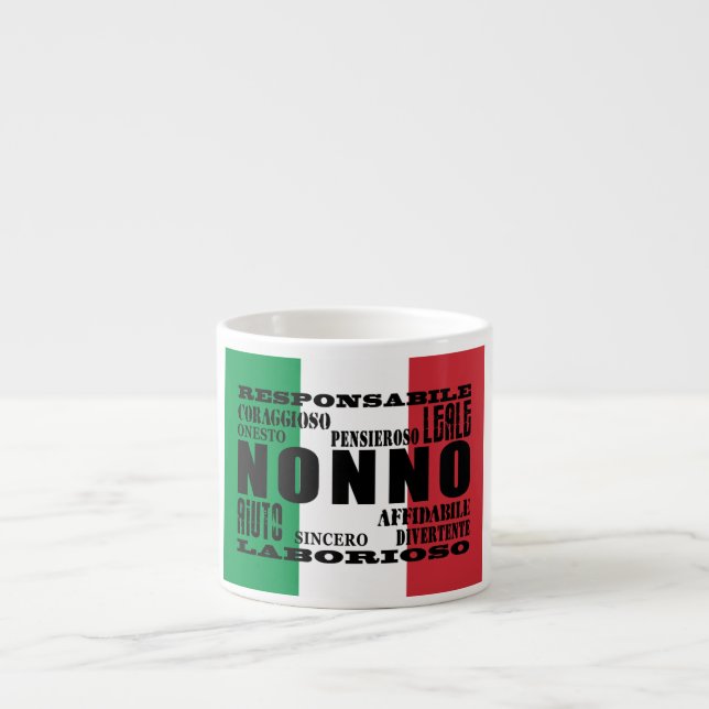 Italian Grandfathers : Qualities Espresso Cup (Front)