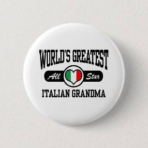 Italian Grandma 2 Inch Round Button