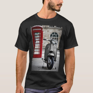 Italian Grey Lambretta GP Scooter Poster T-Shirt