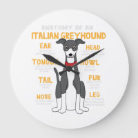 Italian Greyhound Anatomy Funny Dog Mom Dad Gift