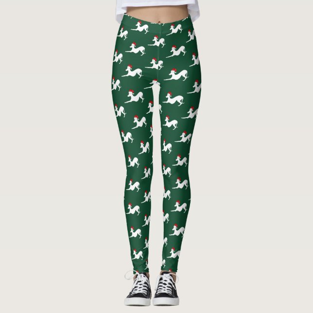 Italian Greyhound Christmas Leggings Lularoe (Front)