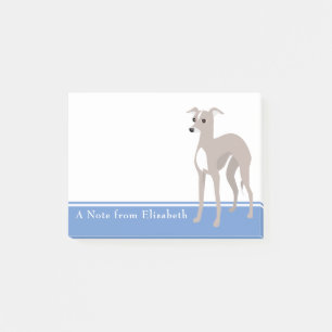 Italian Greyhound Custom Name Post-it Notes