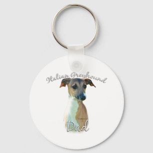 Italian Greyhound Dad 2 Keychain