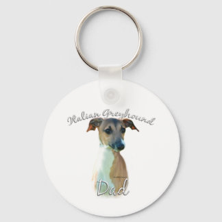 Italian Greyhound Dad 2 Keychain