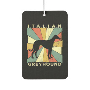 italian greyhound dog   70s  gift air freshener