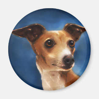 Italian Greyhound Dog Art - Magnifico Magnet