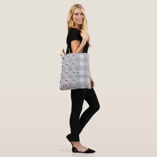 Italian Greyhound Dog  Bag, Iggy. Tote Bag (On Model)