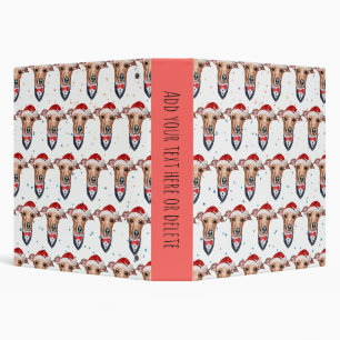 Italian Greyhound Dog Breed Christmas Binder