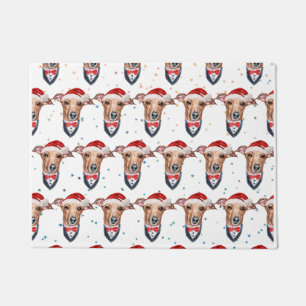 Italian Greyhound Dog Breed Christmas Doormat