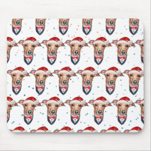 Italian Greyhound Dog Breed Christmas Mouse Pad