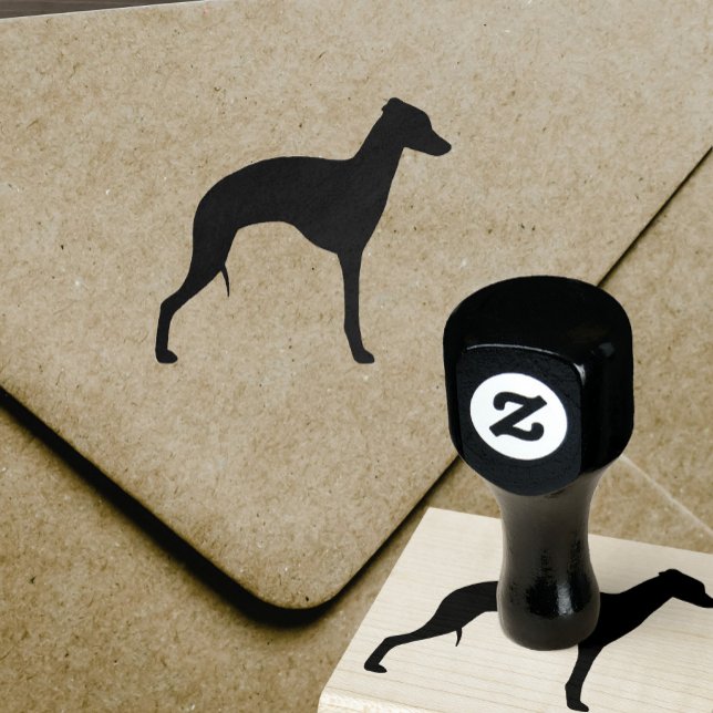 Italian Greyhound Dog Breed Silhouette Iggy Rubber Stamp (Creator Uploaded)